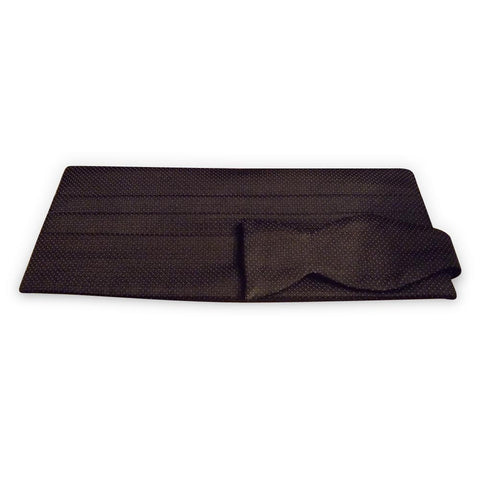 Essential cummerbund & bow tie set: black, UoMo, NYC