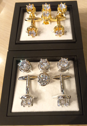 All Knot-ed Up with these Cubic Zirconia, Hand Crafted CZ Formal Wear Sets