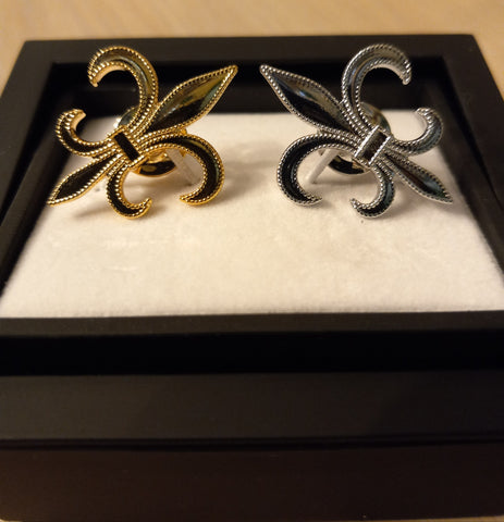 Fleur-de-Lis Hand Crafted Lapel Pins!