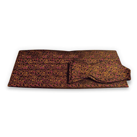 Cummerbund & bow tie set: black, gold & purple