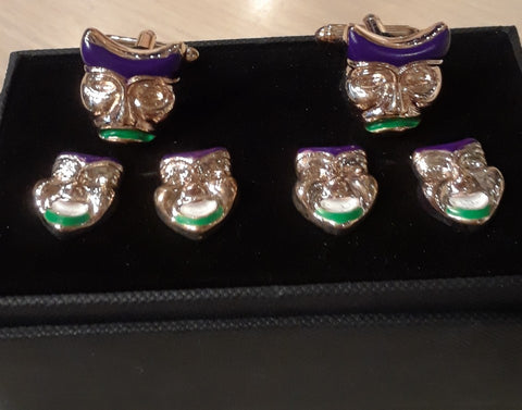 A Crowning, or Jester, Formal Wear Set & Cuff Link, NOK Exclusive! 2 Photos.
