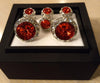 Fine Quality Tuxedo Set's, Cloisonne Centers, Par've Crystals, Red, Blue, Mother of Pearl & Black Onyx! REDEY TO GO!