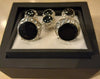 Fine Quality Tuxedo Set's, Cloisonne Centers, Par've Crystals, Red, Blue, Mother of Pearl & Black Onyx! REDEY TO GO!