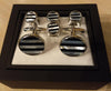 Fine Quality Tuxedo Set's, Cloisonne Centers, Par've Crystals, Red, Blue, Mother of Pearl & Black Onyx! REDEY TO GO!