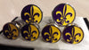 Fleur-de-Lis Round Cufflinks and Tuxedo Stud Set: Five Separate Exquisite Colors of Enamel - NOK Exclusive!